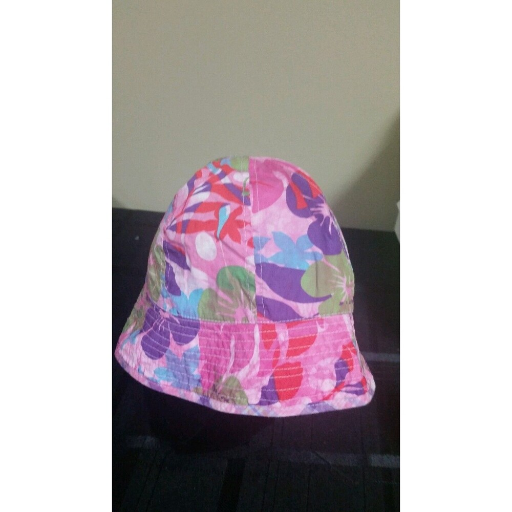 Girl's 3t 4t The Children's Place pink flowers floppy hat